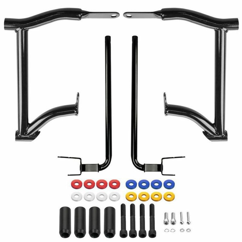  2014～2024 ツーリング ダブルバレル パフォーマンス サドルバッグガード ブラック Hog Workz