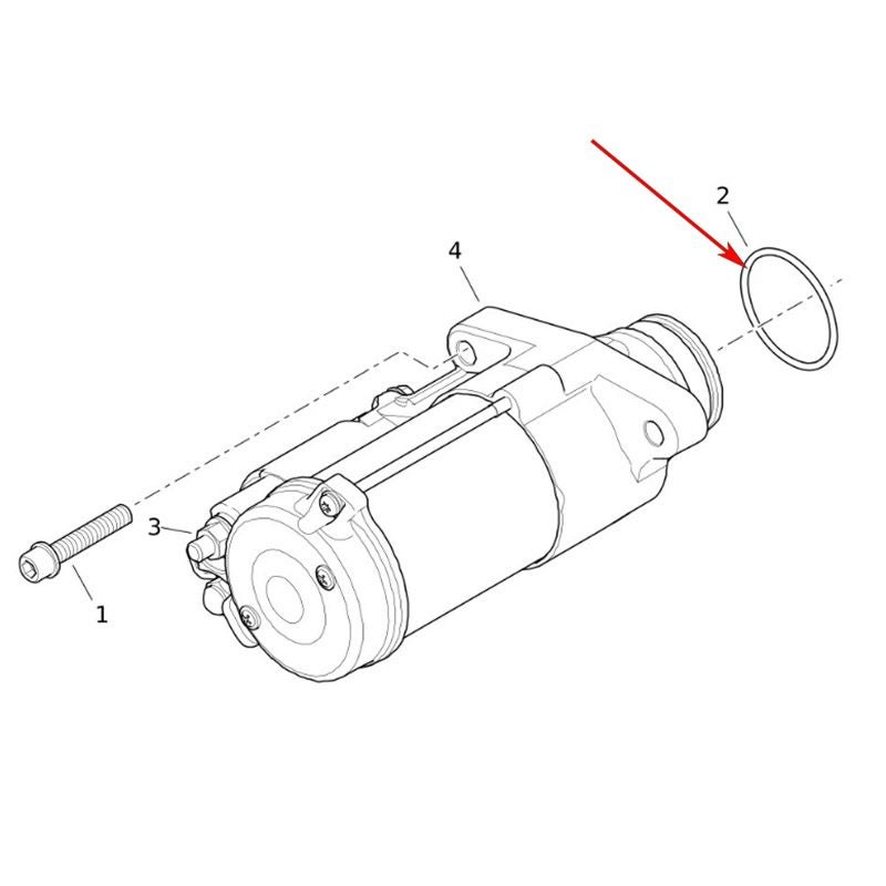 2006～2017 ダイナ、2007以降 ソフテイル、2007以降 ツーリング、トライク スターターモーター Oリングセット1