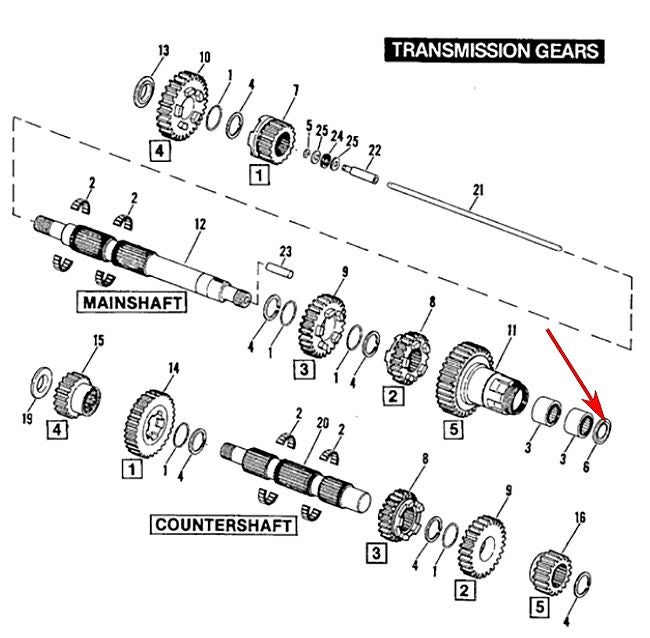 1965～1990 ビッグツイン メインドライブギア オイルシール1