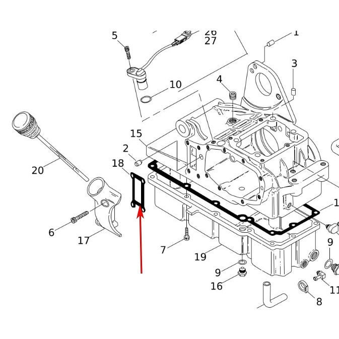 1993～1998 ツーリング オイルフィラースパウト ガスケット1