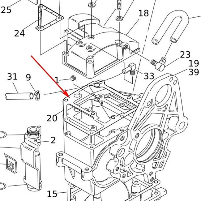  1991～1998 ダイナ トランスミッショントップカバー ガスケット1