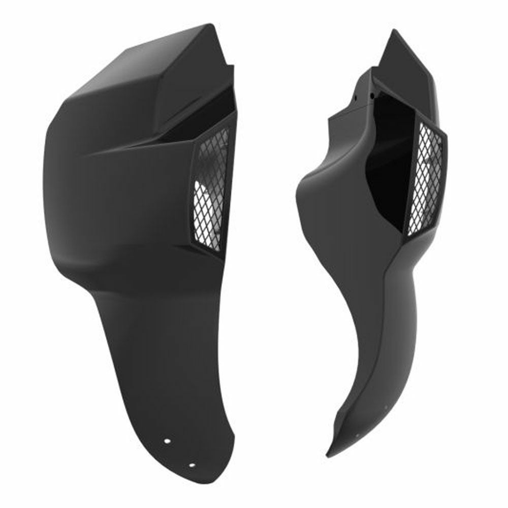 M8 ローライダーST ロワーフェアリング ビビッドブラック Advanblack