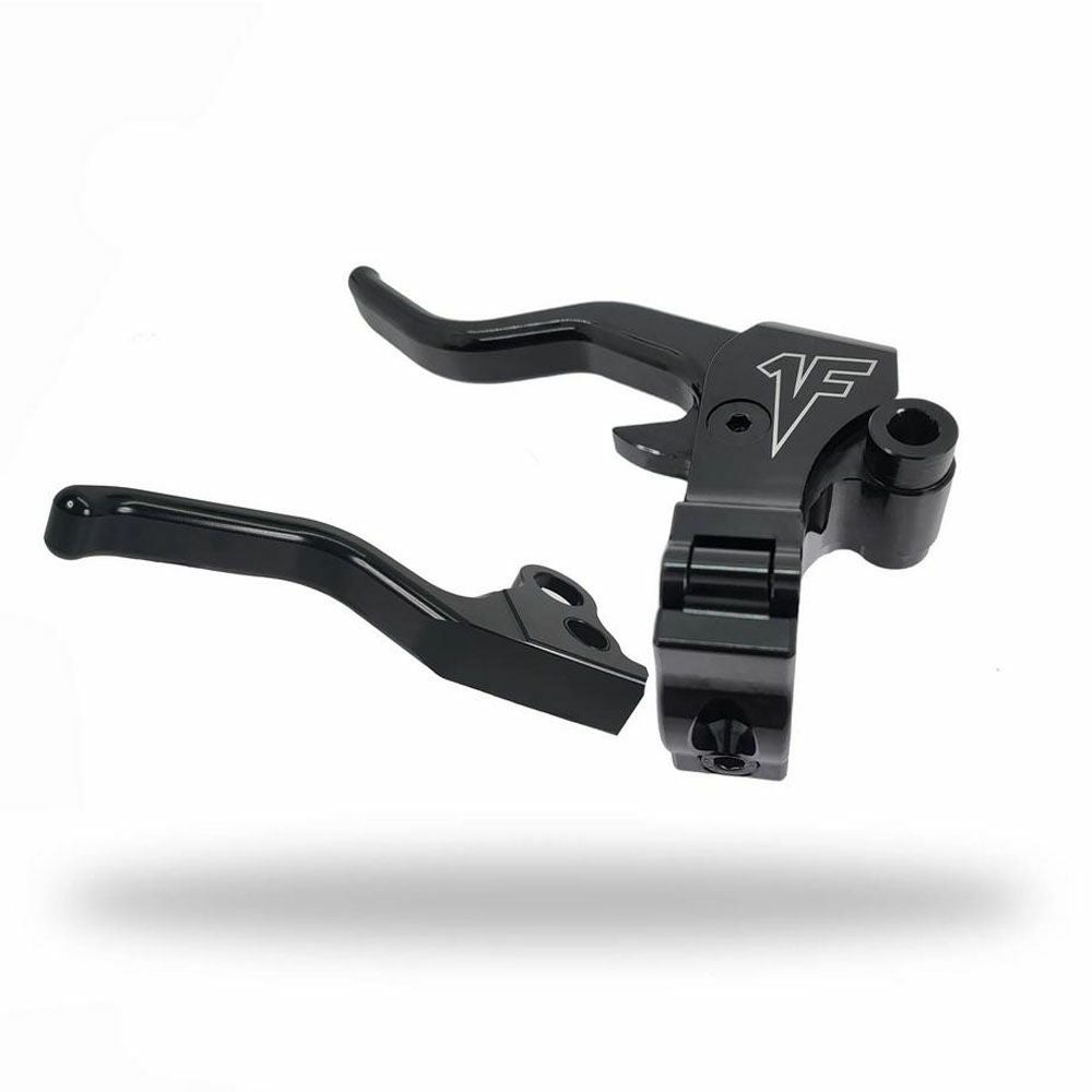 ハーレー FXR Easier Pull 2フィンガー レバーセット ブラック 1FNGR 