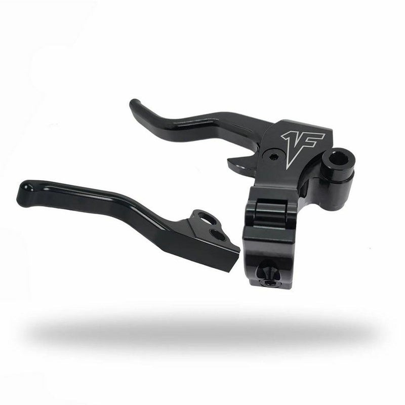 ハーレー FXR Easier Pull 2フィンガー レバーセット ブラック 1FNGR 