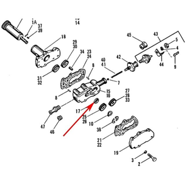 1958～1999 エボリューション1340、ショベルヘッド、パンヘッド オイルポンプボディ シール1