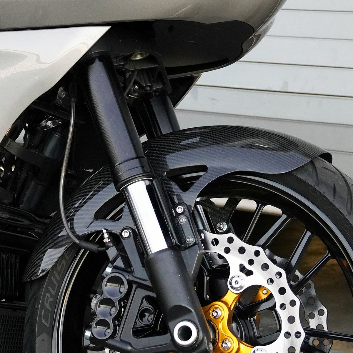 2024以降 ツーリング プロスポーツ 21インチ用 カーボンフロントフェンダー3