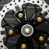 024以降 ツーリング、スポーツスターS、パンアメリカ チタニウム フローティングローターボルト (ゴールド)
