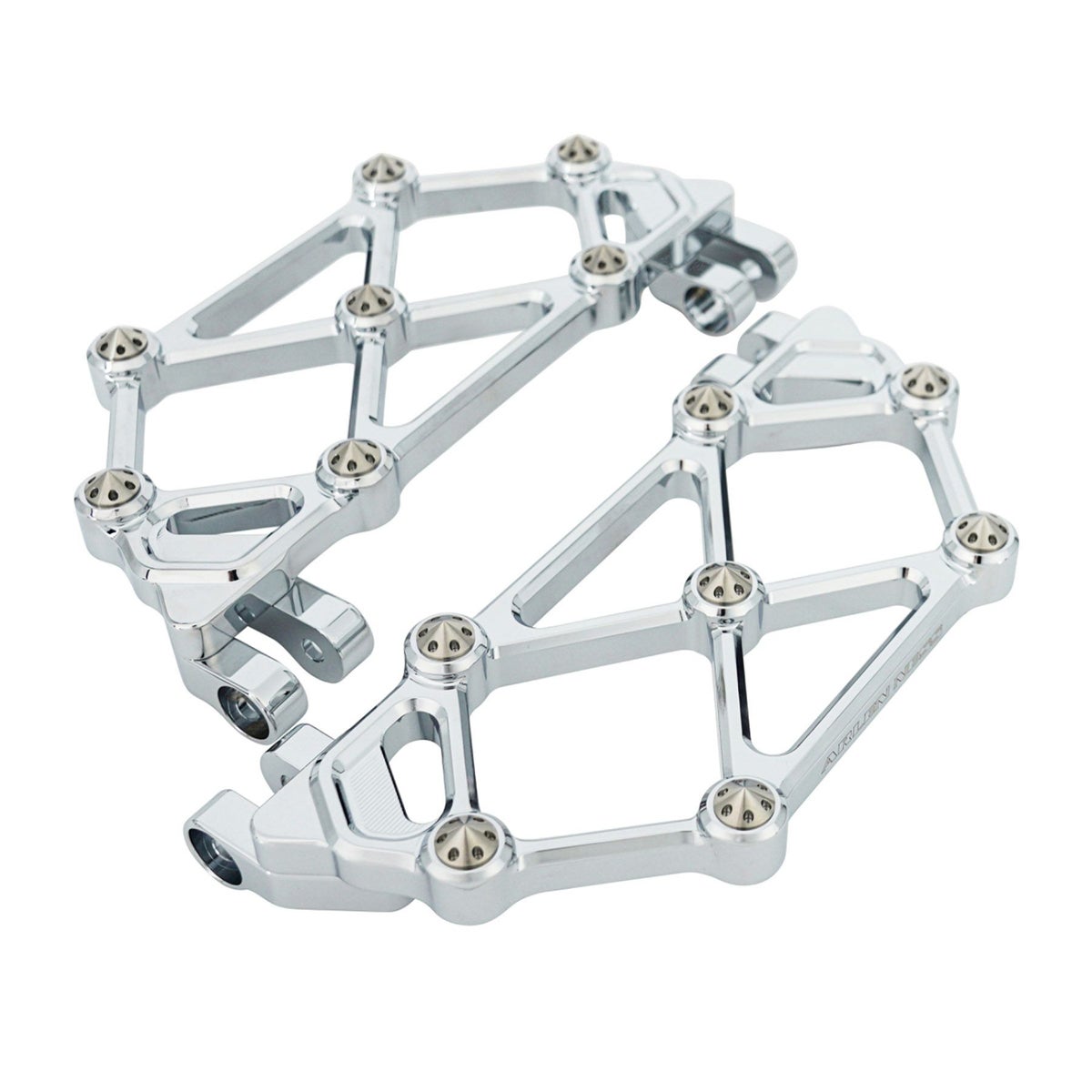 ツーリング、トライク、FLソフテイル、ダイナスイッチバック ダイアモンド ミニフロアボード (クローム)