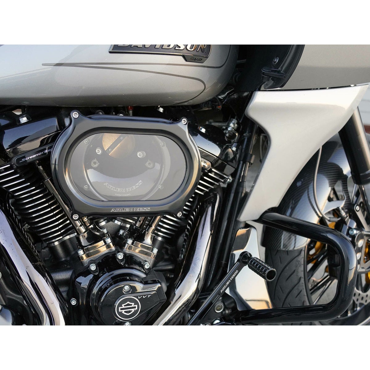 2017以降 M8 ソフテイル、ツーリング ステージ2 メソッド・オーバルエアクリーナー (ブラックコントラスト)2