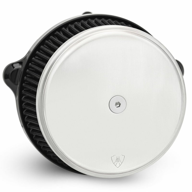 2024以降 ツーリング、2025以降 ソフテイル アレンネス ビッグサッカー ステージ1・エアクリーナー スムーススチールカバー (ステンレス)