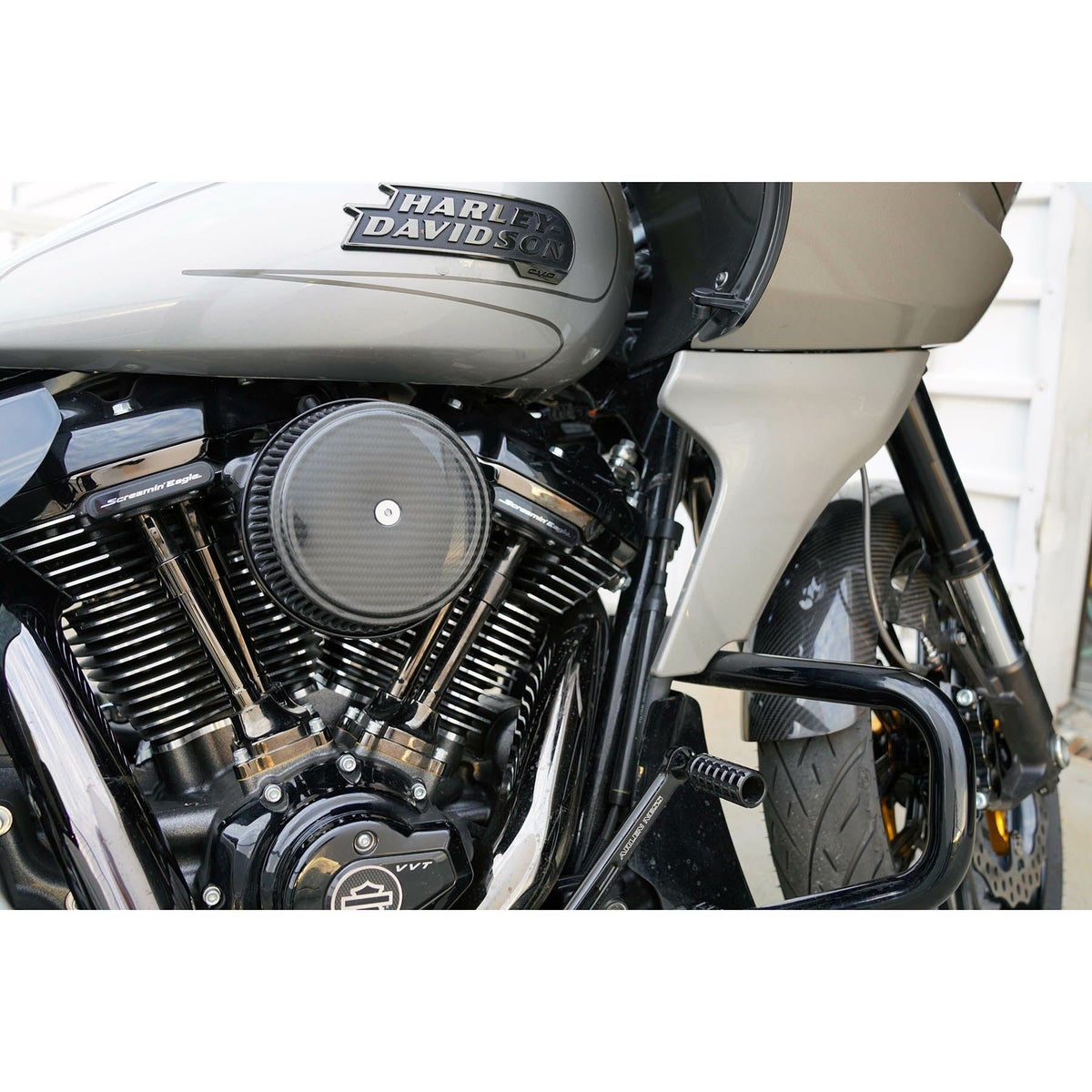 2024以降 ツーリング、2025以降 ソフテイル アレンネス ビッグサッカー ステージ1・エアクリーナー カーボンカバー2