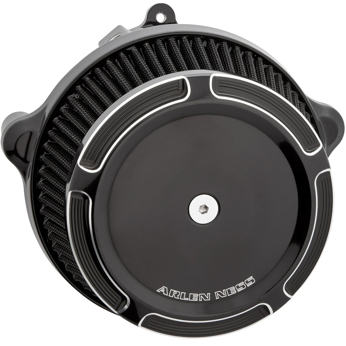 2024以降 ツーリング、2025以降 ソフテイル アレンネス ビッグサッカー ステージ1・エアクリーナー ベベルドカバー (ブラック)