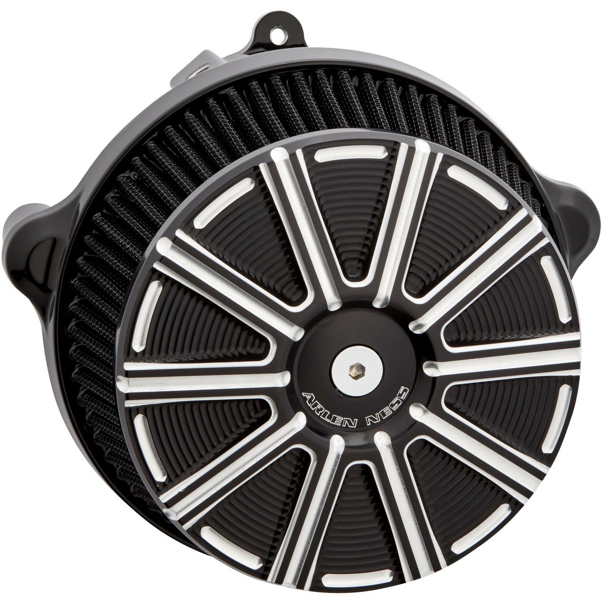 2024以降 ツーリング、2025以降 ソフテイル アレンネス ビッグサッカー ステージ1・エアクリーナー 10ゲージカバー (ブラック)