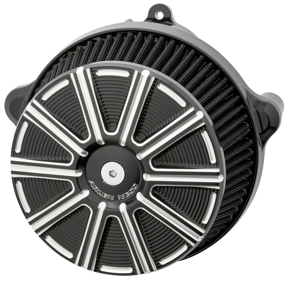 2024以降 ツーリング、2025以降 ソフテイル アレンネス ビッグサッカー ステージ1・エアクリーナー 10ゲージカバー (ブラック)1