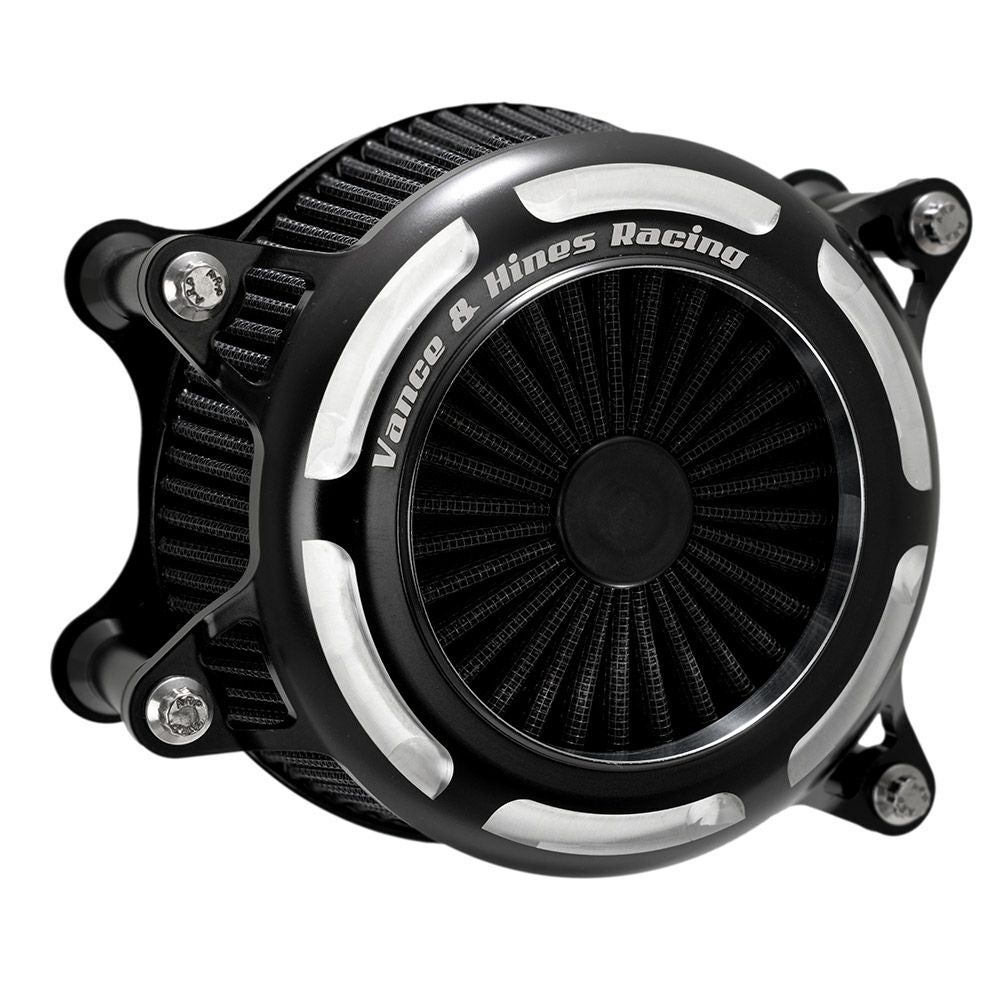 2017～2023 ツーリング、2018～2024 ソフテイル バンスアンドハインズ VO2 オニキス ハイフローエアクリーナー (コントラストカラー)1