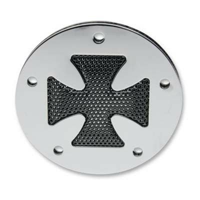 Drag Specialties　クロス・タイマーカバー　クローム-01