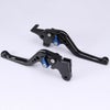 ハーレー X350、X500 ショート・アジャスタブルレバーセット (ブラック/ブルー)