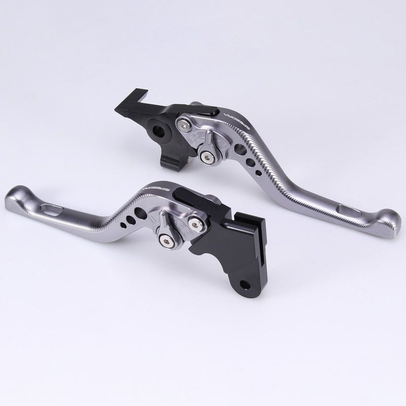 ハーレー X350、X500 ショート・アジャスタブルレバーセット (チタン/チタン)