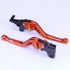 ハーレー X350、X500 ショート・アジャスタブルレバーセット (オレンジ/ゴールド)1
