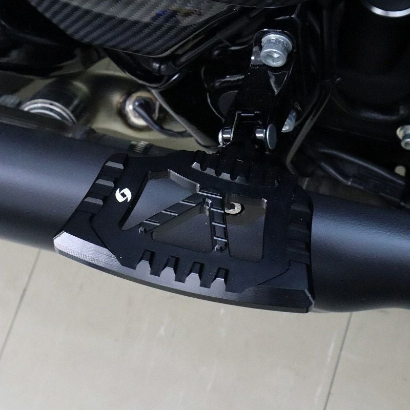  ハーレー アルミ ミニフットボード (ブラック)