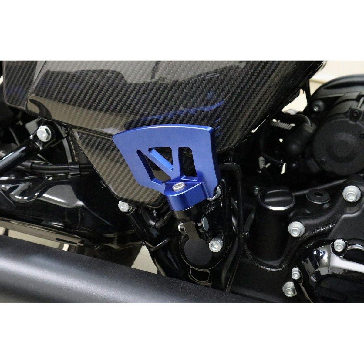 ハーレー アルミ ミニフットボード (ブルー)3