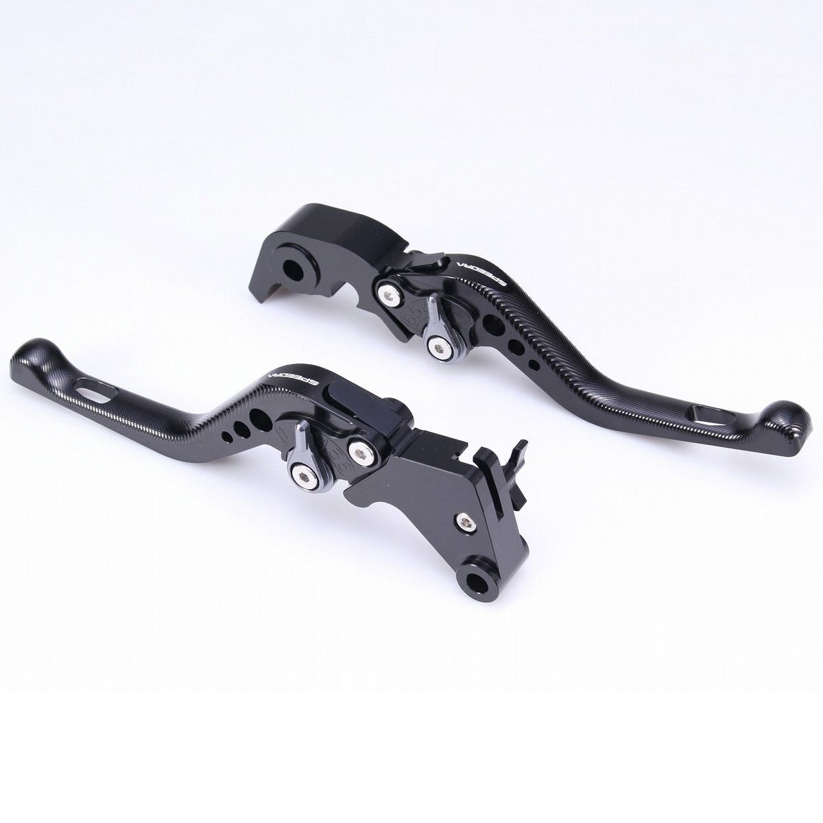 スポーツスターS、ナイトスター、パンアメリカ ショート・アジャスタブルレバーセット (ブラック/チタン)