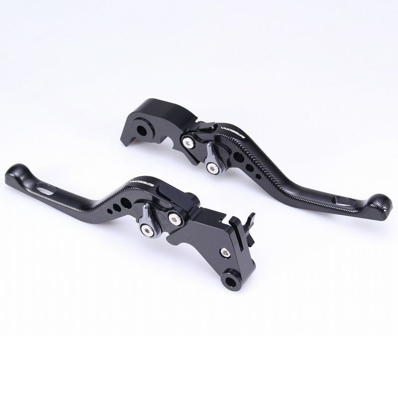 スポーツスターS、ナイトスター、パンアメリカ ショート・アジャスタブルレバーセット (ブラック/チタン)