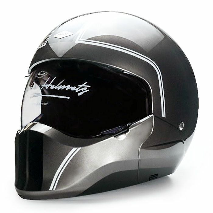 HANKシリーズ 2WAY フルフェイスヘルメット グロスガンメタルグレー feture