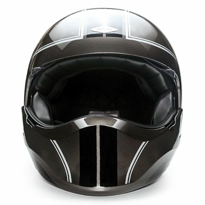 HANKシリーズ 2WAY フルフェイスヘルメット グロスガンメタルグレー feture 2