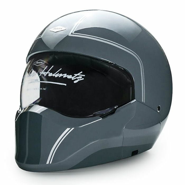 SALE】SIMONシリーズ フルフェイスヘルメット グロスシルバー feture