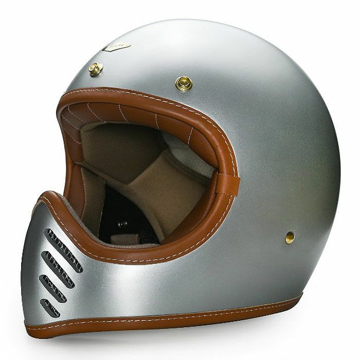 SALE】SIMONシリーズ フルフェイスヘルメット グロスシルバー feture