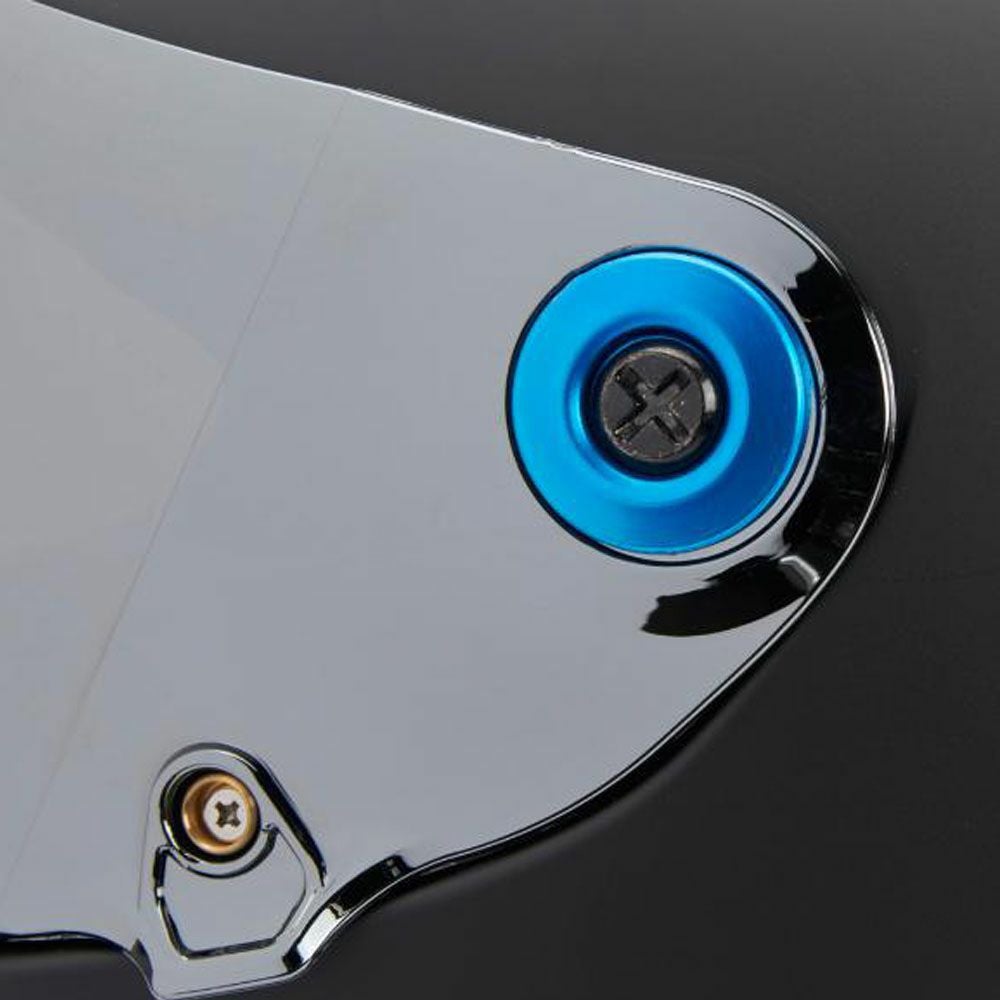 BILTWELL ヘルメットハードウェアキット　ブルー ブラックボルト 