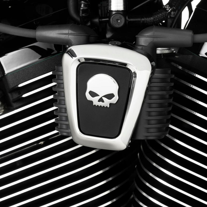  2018以降 ソフテイル、2025以降 ツーリング バーアンドシールド コイルカバー (クローム)