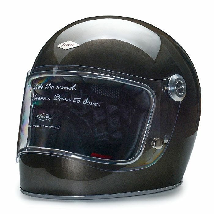 LENNONシリーズ フルフェイスヘルメット グロスガンメタルグレー feture