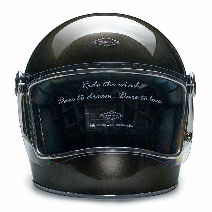 LENNONシリーズ フルフェイスヘルメット グロスガンメタルグレー feture 2