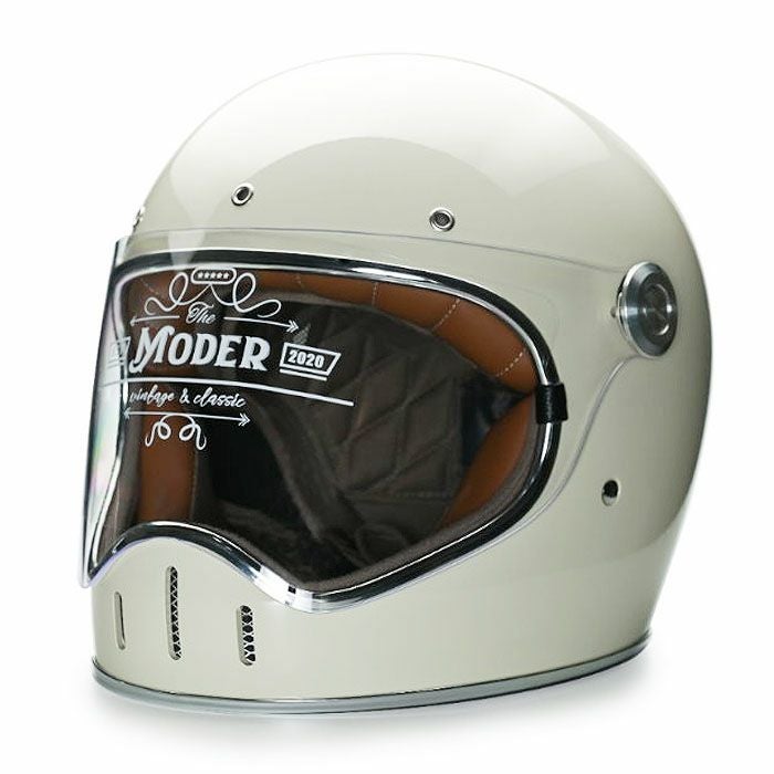 MODER LOUISEシリーズ フルフェイスヘルメット ブライトアイボリーホワイト feture