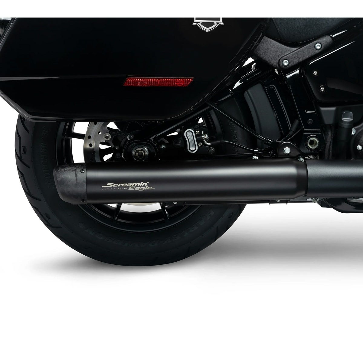 2025以降 ソフテイル スクリーミンイーグル エクストリームフロー・チタニウムスリップオンマフラー (ブラック)5