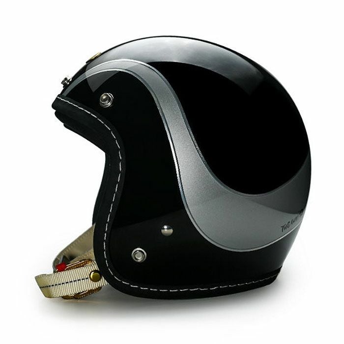 500TXシリーズ 2LOUD カスタム ジェットヘルメット グロスブラック/シルバー feture 3