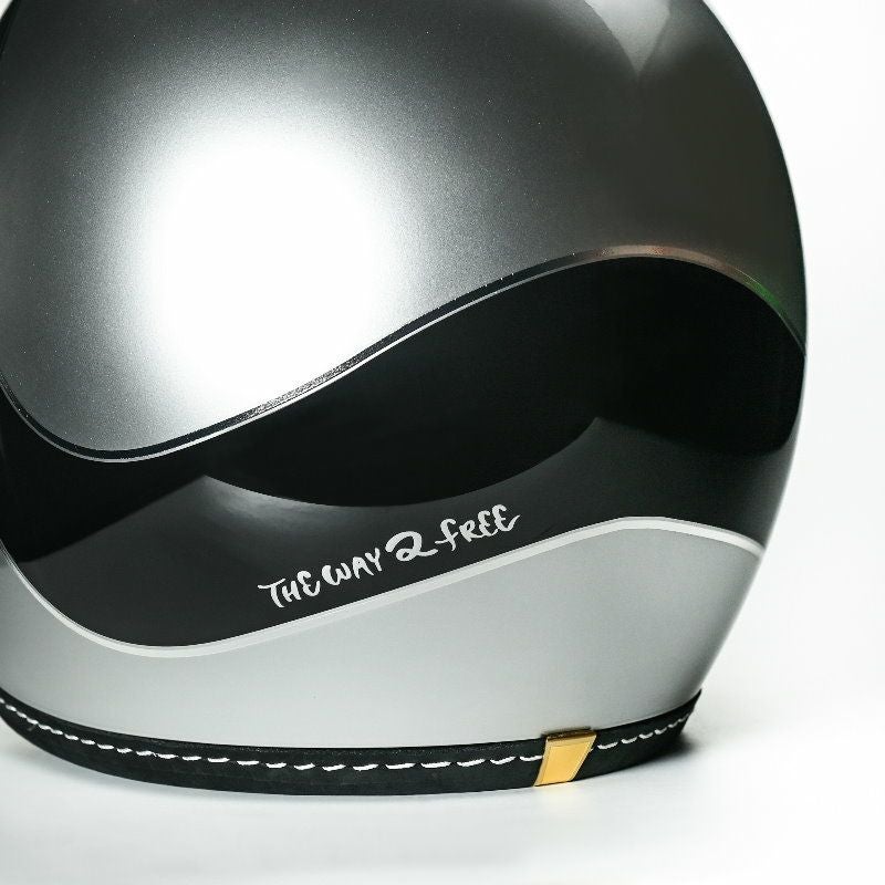 500TXシリーズ 2LOUD カスタム ジェットヘルメット グロスシルバー/ブラック feture 7