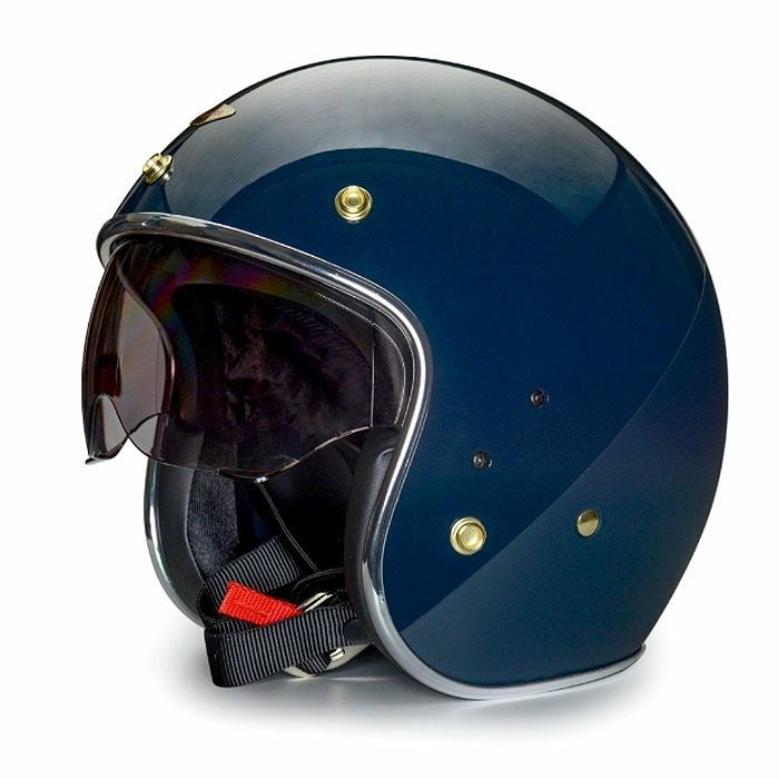 BRIANシリーズ インナーバイザー ジェットヘルメット ダークブルー feture