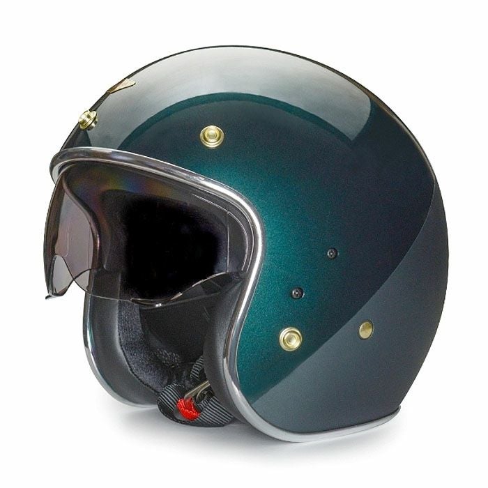 BRIANシリーズ インナーバイザー ジェットヘルメット グリーン feture