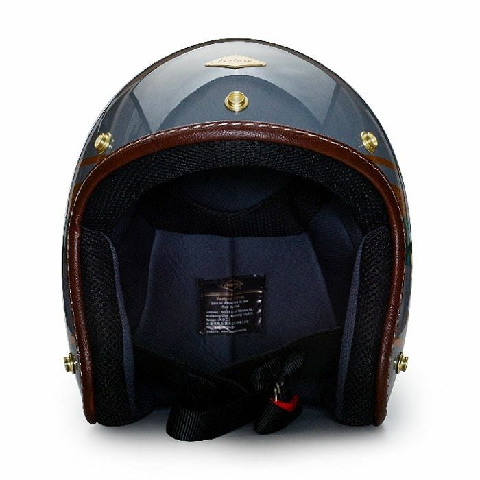 WARDシリーズ ジェットヘルメット セメントグレー/ダークグリーン feture 2