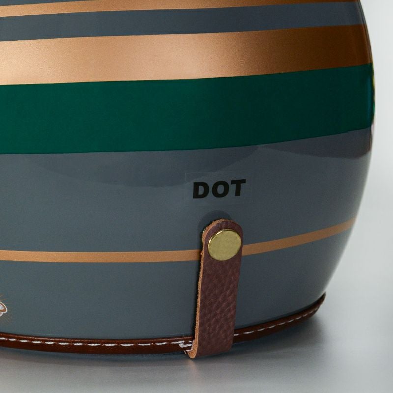 WARDシリーズ ジェットヘルメット セメントグレー/ダークグリーン feture 6