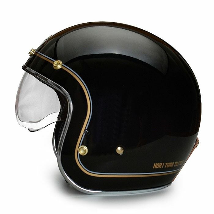 HORI TORAシリーズ TATTOO インナーバイザー ジェットヘルメット ブラック feture 3