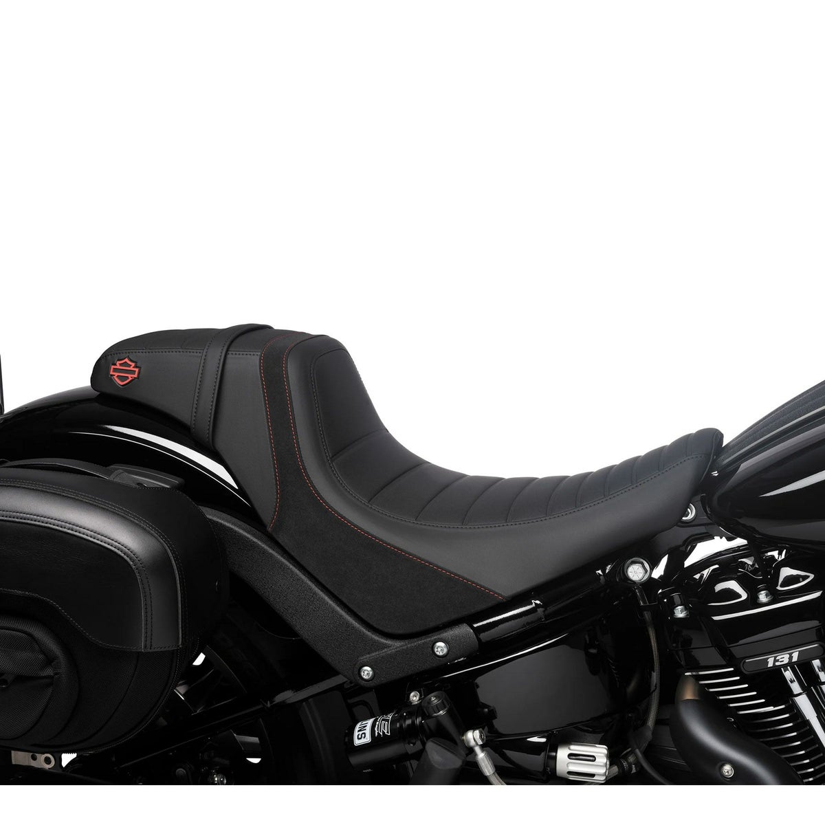 M8 ローライダー/S/ST、スポーツグライド、エルディアブロ スイッチバック ツーアップシート (レッドステッチ)7