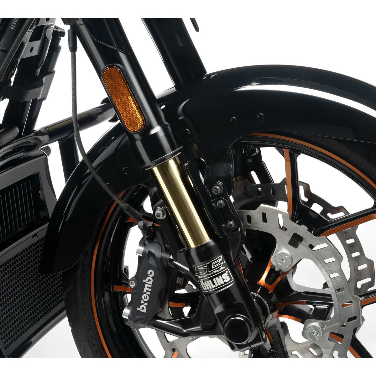 2024以降 ツーリング スクリーミンイーグル/オーリンズ 倒立フォークキット (ブラック)2