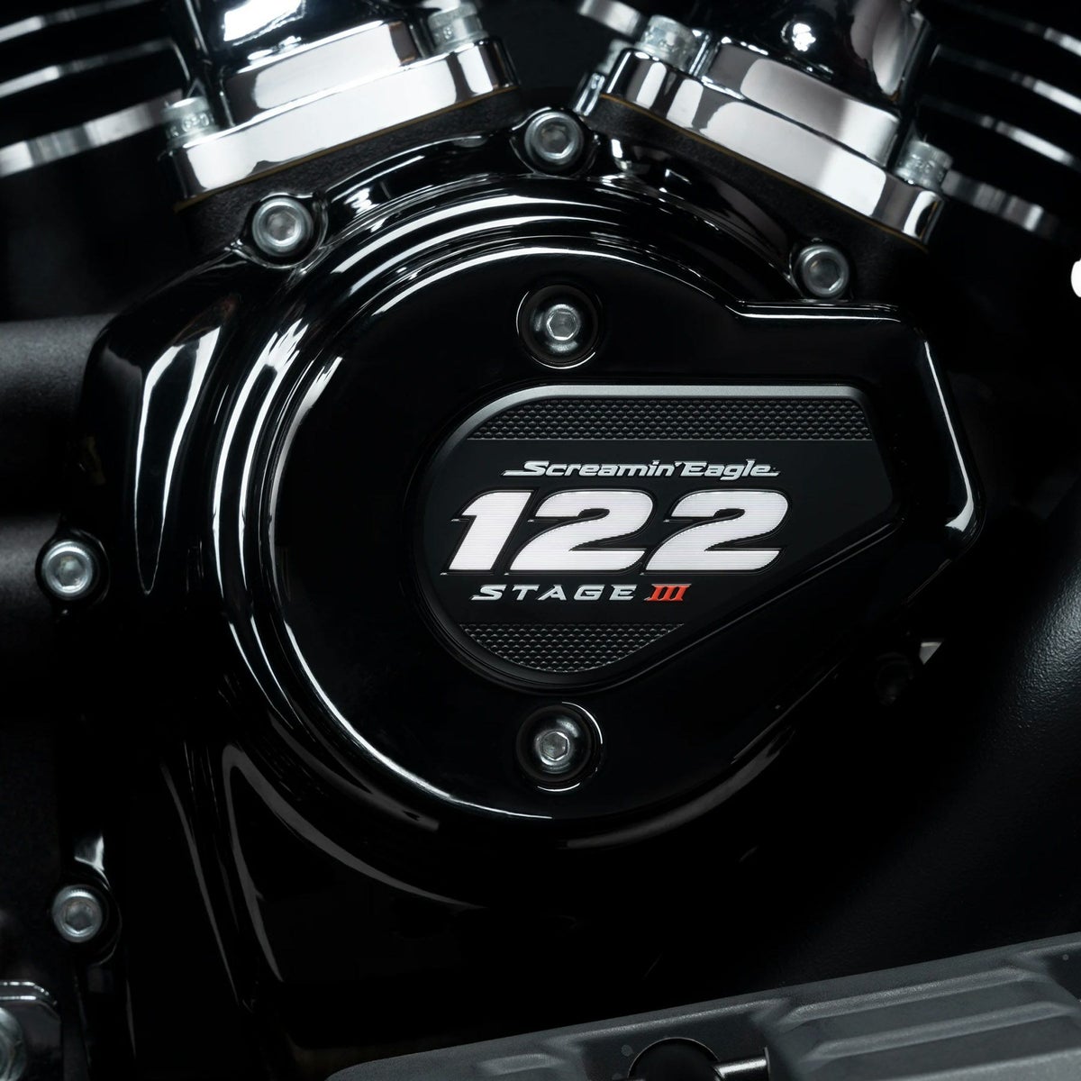 2024以降 ツーリング スクリーミンイーグル ステージ3 122ci タイマーカバーメダリオン