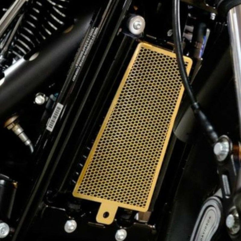 寺田モータース オイルクーラーコアガード M8ソフテイル用 ブラス