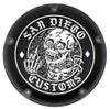 M8ソフテイル ダービーカバー SKIPPER グロスブラック San Diego Customs 