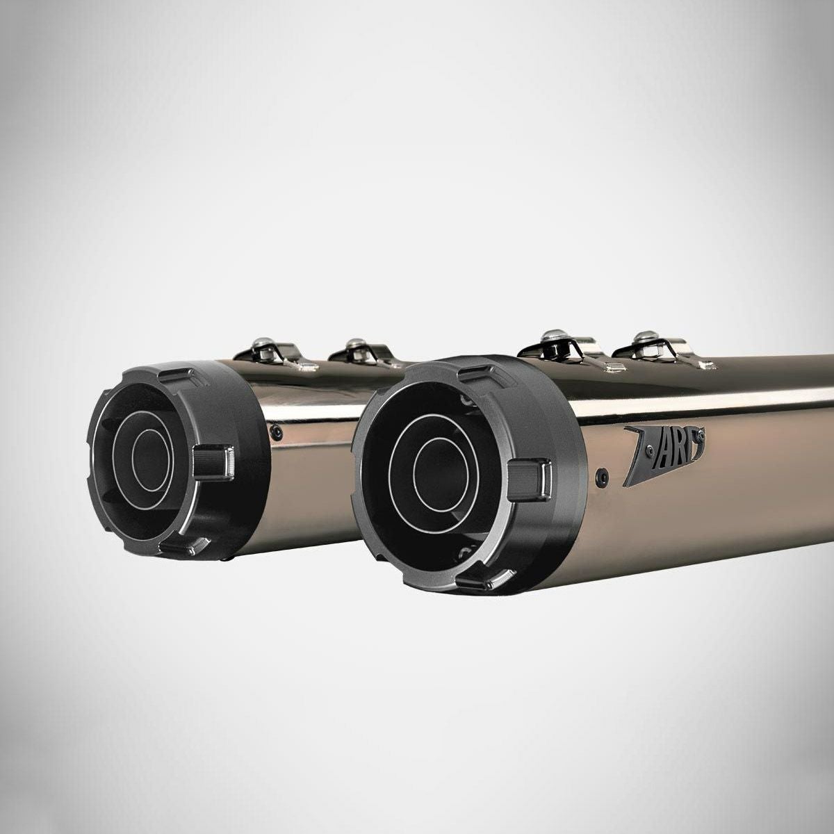 2021以降 ツーリング 4.5インチ・スリップオンマフラー レーシング (ブラッククローム)1